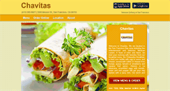 Desktop Screenshot of chavitasrestaurant.com